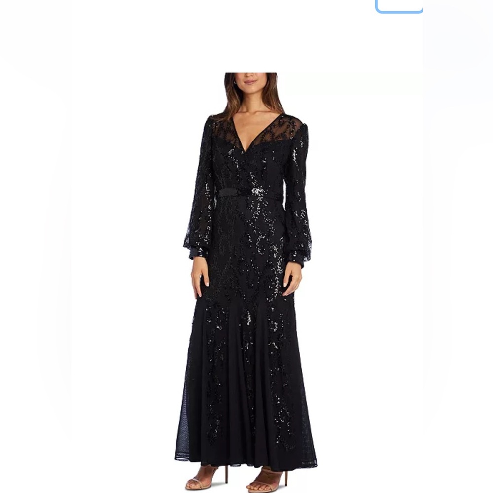 R& M Richard’s Sequined Gown New